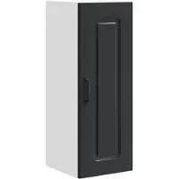 vidaXL Vaatwasserpaneel Kalmar Zwart 30 x 31 x 80 cm Bewerkt hout