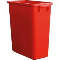 Graf Afvalbak zonder deksel, 60 liter, rood
