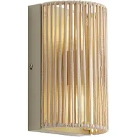 QAZQA Japandi wandlamp beige met touw IP44 - Jayla