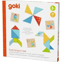 Sonstige Verlage houten tangram puzzel wereld educatief speelgoed kleurrijk.
