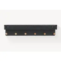 En.casa Wandkapstok Jäller 60x14x12 cm zwart []