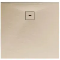 Schulte douchebak 120x120x4 cm Mineraalmarmer steen-optiek, composiet Zandkleur, inclusief afvoergarnituur, EP216012-172