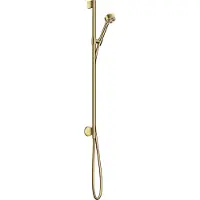 Hansgrohe One - Douchekop, stang en slangset, 2 stralen, EcoSmart, gepolijste gouden look 48791990
