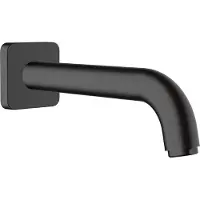 Hansgrohe Baduitloop vernis shape mat zwart