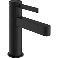 Hansgrohe Finoris - Wastafelmengkraan - Ééngreeps bediening - CoolStart energiebesparend - Push-open afvoer - 100mm - Mat Zwart