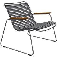 Houe Loungestoel Click Roomy Lounge Chair Dark Grey