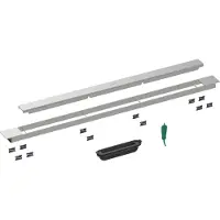 Hansgrohe RainDrain Match Plus - Douchegoot 90 cm, met rooster, mat zwart 56216670