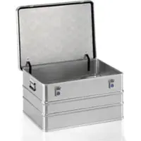 Gmoehling Transportbox, aluminium, L 788 x B 588 x H 410 mm, 156 liter, draagvermogen 75 kg, gewicht 8 kg