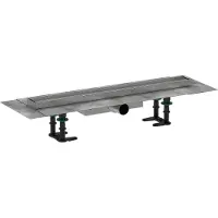 Hansgrohe RainDrain Compact - Douchegoot 60 cm voor tegelvloer, met rooster 56163000