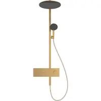Hansgrohe Raindance Alive S - Doucheset met thermostaat, diameter 30 cm, 3 stralen, geborsteld brons 24595140