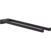 Hansgrohe AddStoris handdoekhouder 2-lids mat zwart