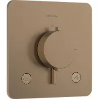 Hansgrohe Ecostat Comfort Q - Inbouwthermostaat - 2 functies - Douche thermostaat - Zekerheidscombinatie EN1717 - Brushed Bronze