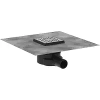 Hansgrohe RainDrain Point - Vloerafvoer, 10x10 cm, geborsteld roestvrij staal 56246800