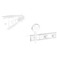 Hansgrohe rainselect thermostaat afbouwdeel voor 4 functies, zwart/chroom