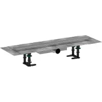 Hansgrohe RainDrain Compact - Douchegoot 60 cm, met rooster, geborsteld roestvrij staal 56162800