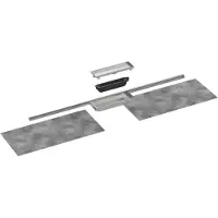 Hansgrohe RainDrain Minimalistic - Douchegoot 90 cm, met betegelbaar rooster 56221000
