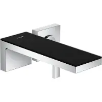 Hansgrohe MyEdition - Afdekset wastafelkraan, chroom/zwart glas 47060600