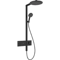 Hansgrohe Raindance Alive S - Doucheset met thermostaat, diameter 30 cm, 3 stralen, mat zwart 24582670