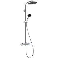 Hansgrohe Activera S Showerpipe 240 - 1jet - EcoSmart+ - met Ecostat Fine Varia - chroom 28083000
