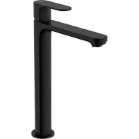 Hansgrohe Rebris S - Wastafelmengkraan - Ééngreeps bediening - CoolStart energiebesparend - EcoSmart+ waterbesparend - Met trekwaste - 240mm maat - Mat Zwart