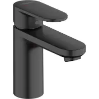 Hansgrohe Vernis Blend - Wastafelmengkraan - Ééngreeps bediening - CoolStart energiebesparend - Zonder waste - 100mm maat - Mat Zwart