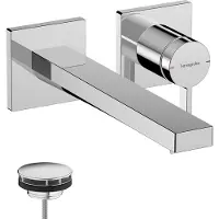 Hansgrohe Tecturis E Eéngreeps - Inbouw Wastafelkraan - voor wandmontage - 22,5 cm uitloop - Chroom