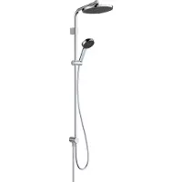Hansgrohe Activera S - Doucheset zonder kraan, diameter 24 cm, 2 stralen, EcoSmart, chroom 28074000