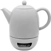 Bredemeijer - Theepot porselein Viborg - theelichthouder - 1,2 liter - Grijs