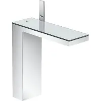 Hansgrohe MyEdition - Wastafelmengkraan met push-open afvoergarnituur, chroom/spiegel glas 47020000