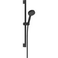 Hansgrohe Activera S - Doucheset - EcoSmart waterbesparend - Select-knop bediening - 95mm - met glijstang - 65 cm - 2 straalfuncties - Mat Zwart
