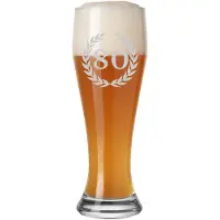 Luxentu Weizenbierglas mit Gravur 80. Jubiläum 0,5 l
