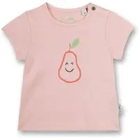 Sanetta T-shirt korte mouw ronde hals drukknoopsluiting print
