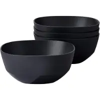 Mepal serveerschaal Silueta - 4x 750 ml - Saladeschaal - Nordic black