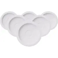 Villeroy & Boch Espresssountertassen White Pearl ø 13 cm Set van 6