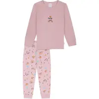Schiesser Nachtkledij 'Horse World' blauw / oudroze