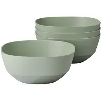 Mepal Serveerschaal Silueta 750 ml set 4 stuks - Nordic sage - Campingservies - buitenservies