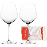 Spiegelau Burgundergläser + Poliertuch Hi-Lite 734 ml Set van 2