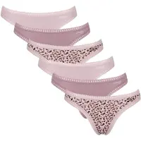 Sloggi String bruin / donkerbruin / rosa