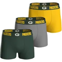 NFL Boxershorts 'Green Bay Packers' geel / grijs / donkergroen
