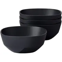 Mepal Serveerschaal Silueta 250 ml set 4 stuks - Nordic black - campingservies - Buitenservies
