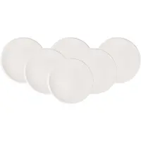 Villeroy & Boch Ontbijtbord NewMoon Wit (6-Delig)
