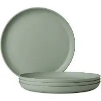 Mepal Ontbijtbord Silueta 230 mm set 4 stuks - Nordic sage - campingservies - campingborden - Buitenservies