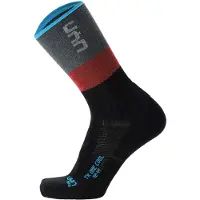 UYN Sportsokken aqua / grijs / donkergrijs / rood / zwart