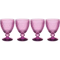 Villeroy & Boch Rode Wijnglas Boston Berry (Set van 4)