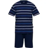 Götzburg Pyjama lang blauw / navy / wit