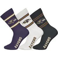 NFL Sokken ' NFL Baltimore Ravens Crew ' lila / zwart / wit