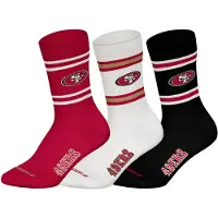 NFL Sokken ' NFL San Francisco 49ers Crew ' rood / zwart / wit