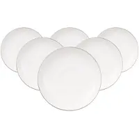 Villeroy & Boch Mokka-/Espressountertassen Anmut Platinum No. 1 ø 12 cm Set van 6