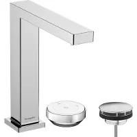 Hansgrohe Tecturis E - Wastafelkraan - 2-gats - CoolStart energiebesparend - Met waste - 150mm maat - Chroom