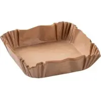 Fackelmann 50 Papieren bakvormpjes voor airfryer vierkant 16 cm Diversen